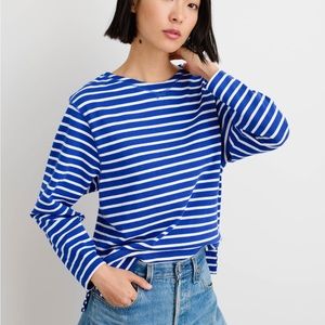Alex Mill Lakeside Stripe Tee Small Blue